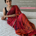 Soft pure Georgette Shibori hand work saree.