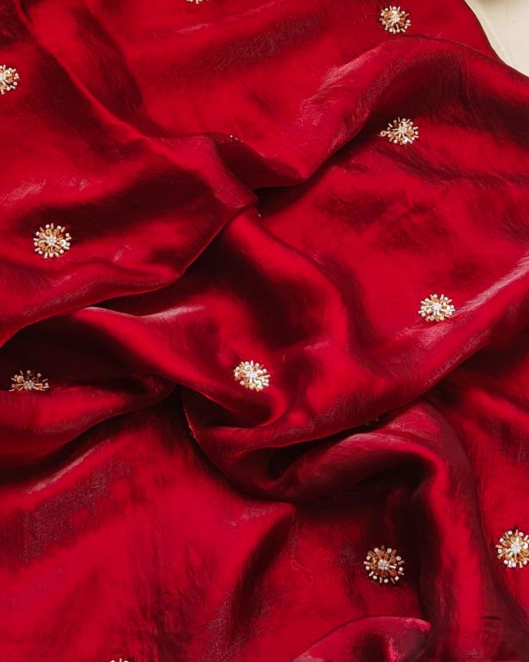 hand embroidered saree